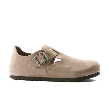 London Taupe Suede Leather